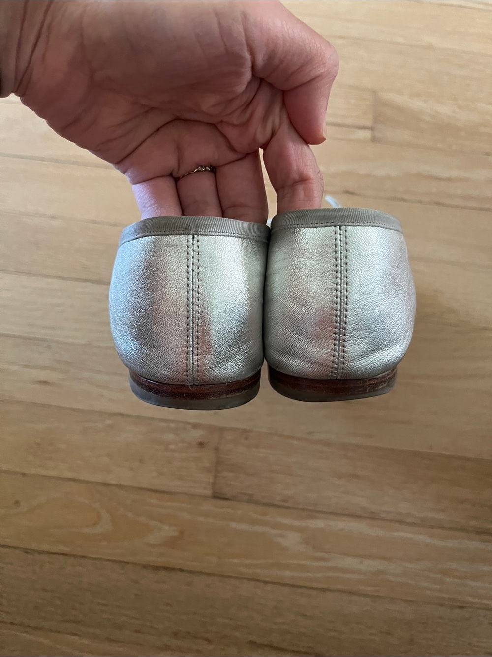 Mansur Gavriel Silver Dream Ballet Flats 38 - Picture 4 of 8